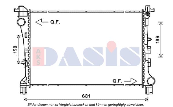 AKS DASIS Radiators, Motora dzesēšanas sistēma 080114N